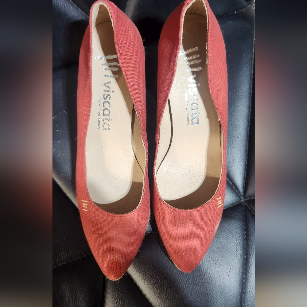 Red Wedge heels